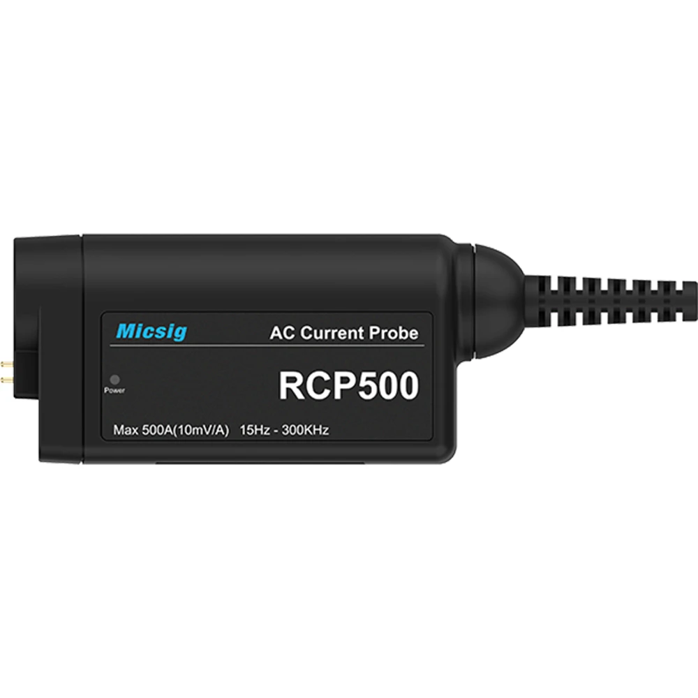 Zestaw sond różnicowych Micsig o wysokim napięciu, oscyloskop, RCP500, prąd AC Rogowski, szerokość pasma 500 cali, 15-300KHz (-3dB)