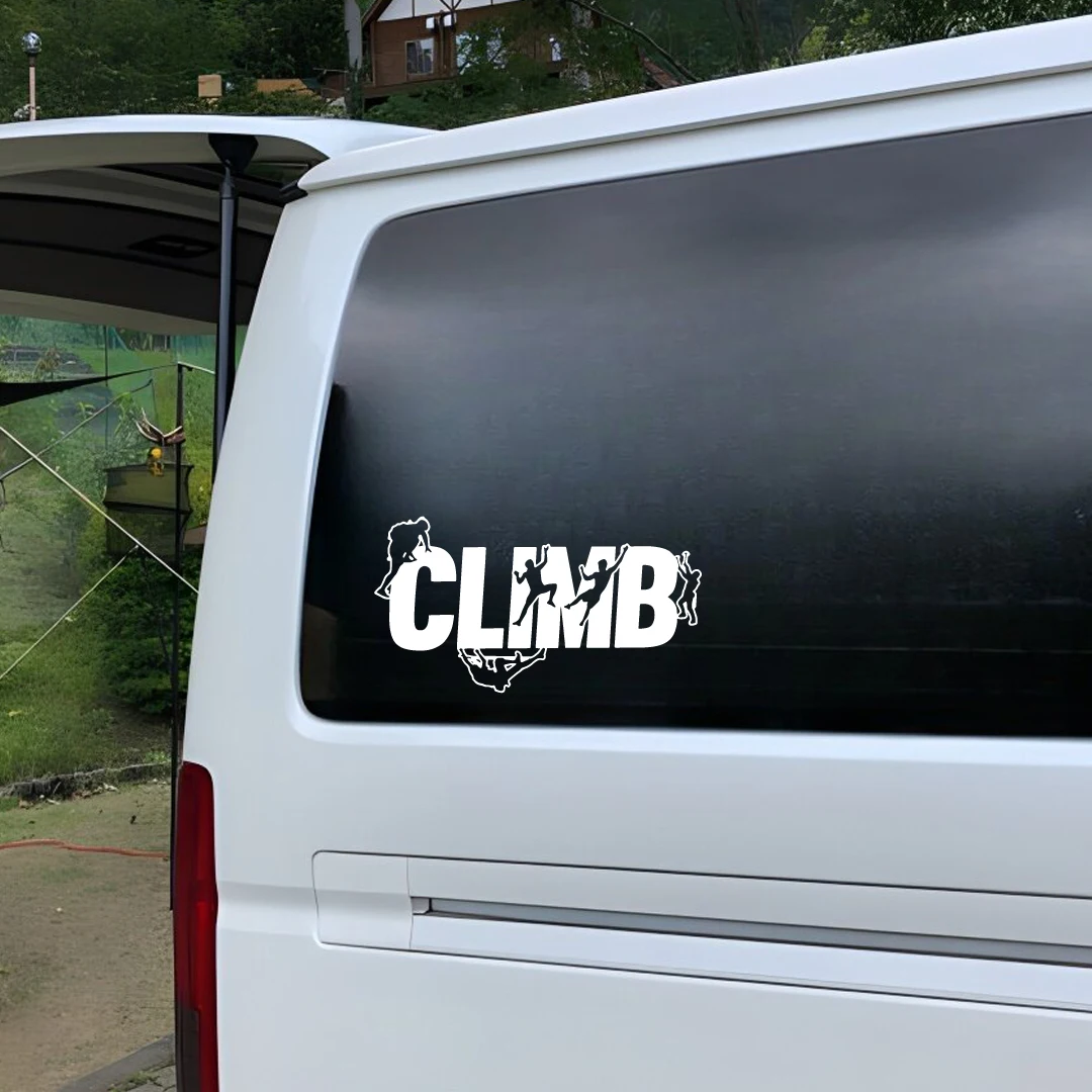 Climb Climbers Climbing Car Sticker For Laptop Bottle Truck Phone Motorcycle Van SUV Vehicle Paint Window Wall Cup Fishing Boat