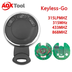 AOKTOOL-llave sin llave go BMW Mini Cooper para BMW Mini Cooper Cabrio Clubman VDO 5WK49331 MINI 315-01, 315LP/433/868/3456371 MHz