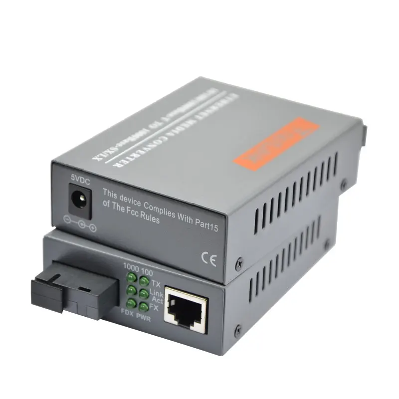 HTB-GS-03 Gigabit Fiber Optical Media Converter, 1000Mbps, Single Mode, Single Fiber SC Port, 20km External Power Supply, 1Pair