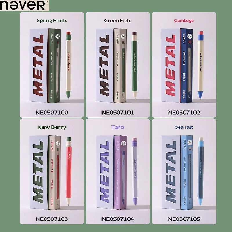 

Металлическая гелевая ручка Never Hexagonal Bar 0,5 мм, быстросохнущая, выдвижная, для письма, утяжеленная, для подписи, в магнитной подарочной коробке