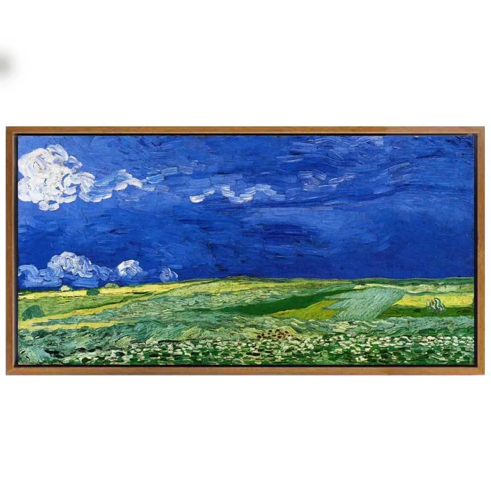 

Vincent Van Gogh paintings,Wheatfields under Thunderclouds.Landscape Oil Painting on Canvas,Hand painted Artwork for Wall Decor