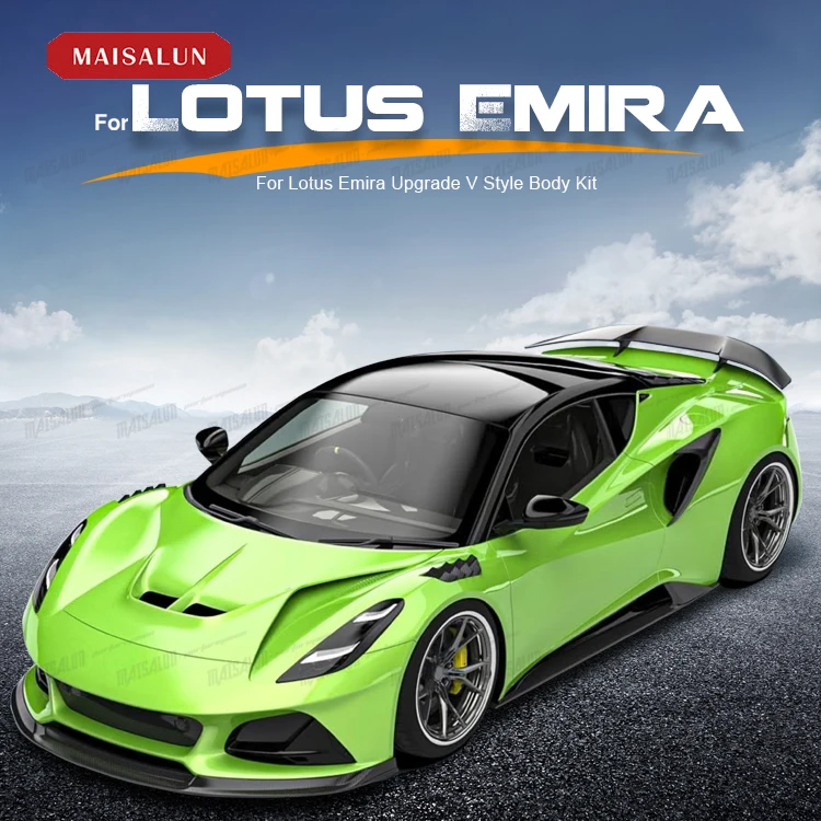 Autoteile Autozubehör Body Kit für Lotus Emira bis v Style Frontlippe Hood Seitenschweller Heckdiffusor Spoiler Body Kit