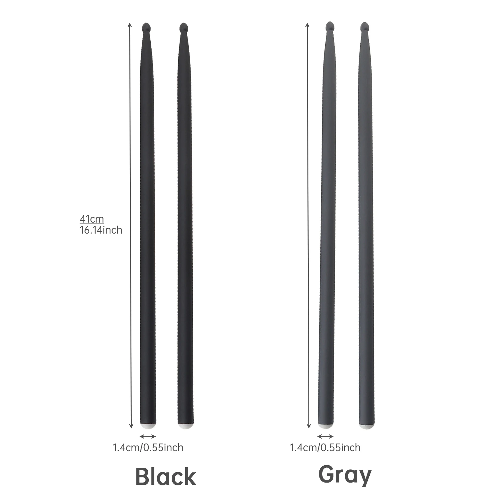 2Pcs 5A Carbon Fiber Drumsticks for Jazz Drum Exercise, Beginner Practice Heavy-duty Drum Sticks