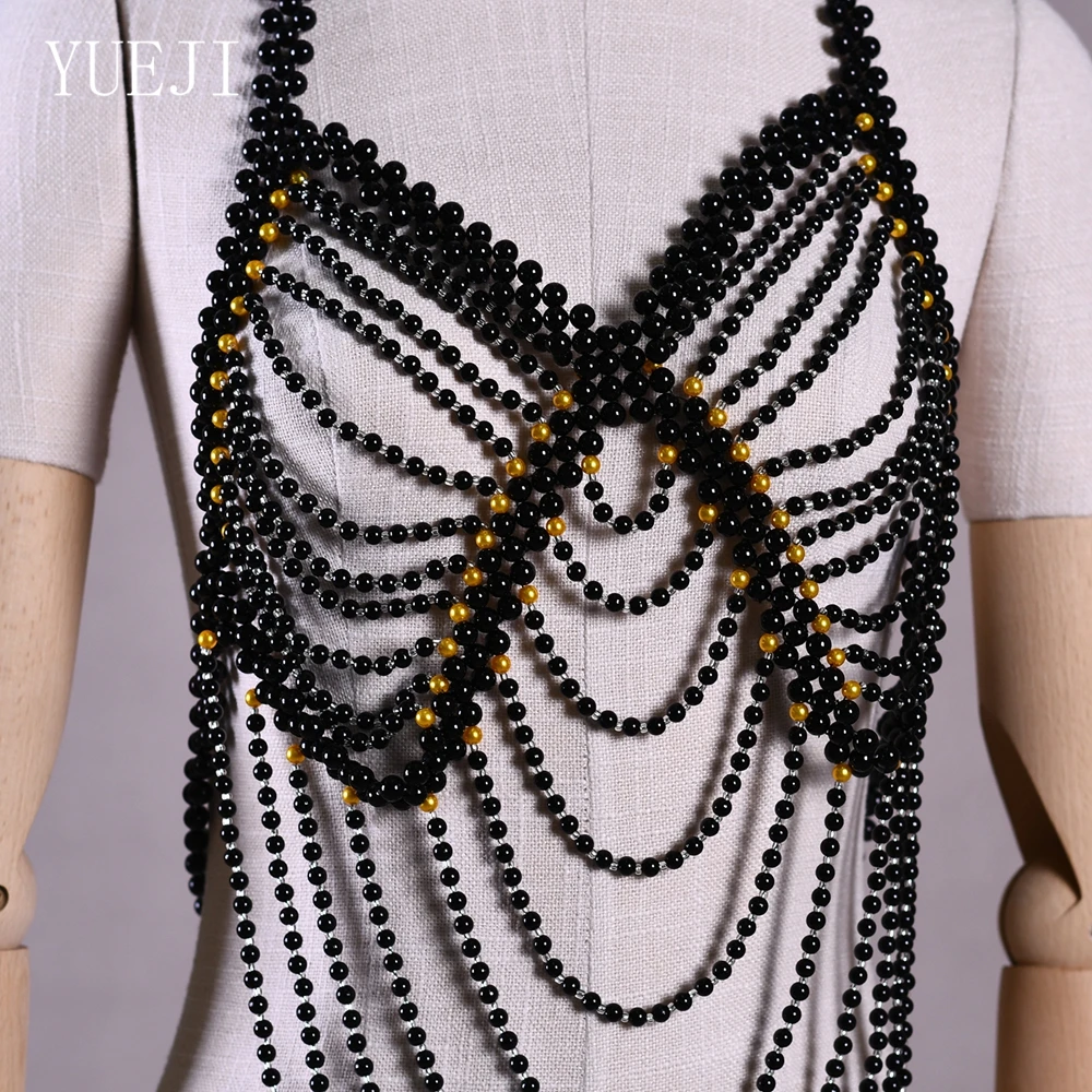 yueji-black-handmade-beaded-bridal-tassel-shawl-short-evening-dress-with-ladies-party-dinner-fashion-short-body-chain-g58-b