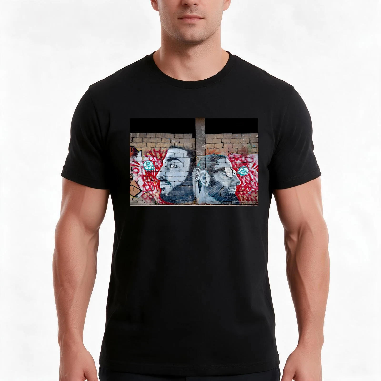 Graffiti in Lebanon T-Shirt Summer Casual Cotton Tee Oversized Streetwear Tops Vintage Graphic Print Loose Fit Short Sleeve