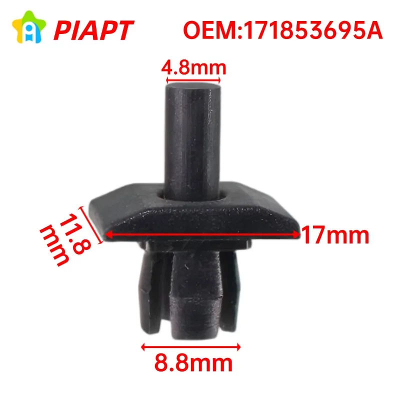 30Pcs OEM 171853695A Car Front Grille Trim Clip For VW Golf 1974-1993 Transporter T25 1984-1992 MK1 Grill Trim Fixing Clips