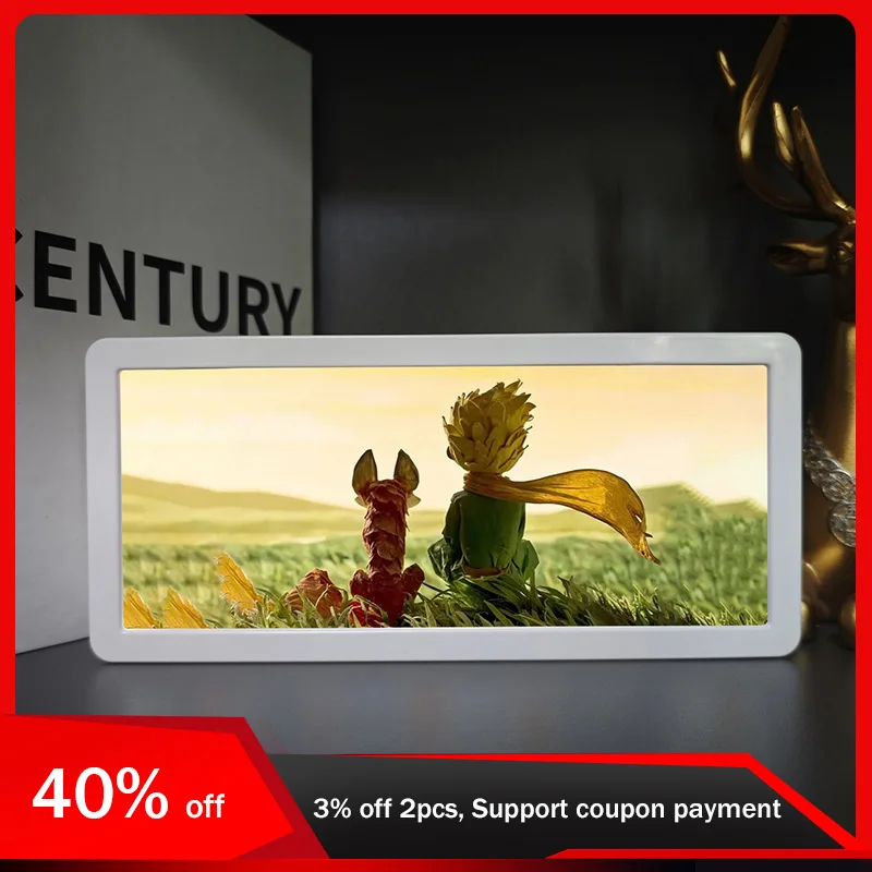 

19.8cm/7.8in Anime Light Box Night Setting Sun Cartoon Peripherals Kawaii Bedroom Decoration Collectible Toy Hobbies Regalo Gift