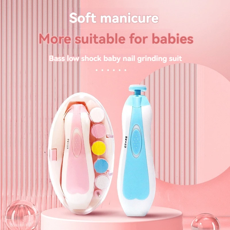 Electric Baby Nail Trimmer Multifunctional Kids Nail File Clippers Toes Fingernail Cutter Trimmer Manicure Tool Set Baby Care