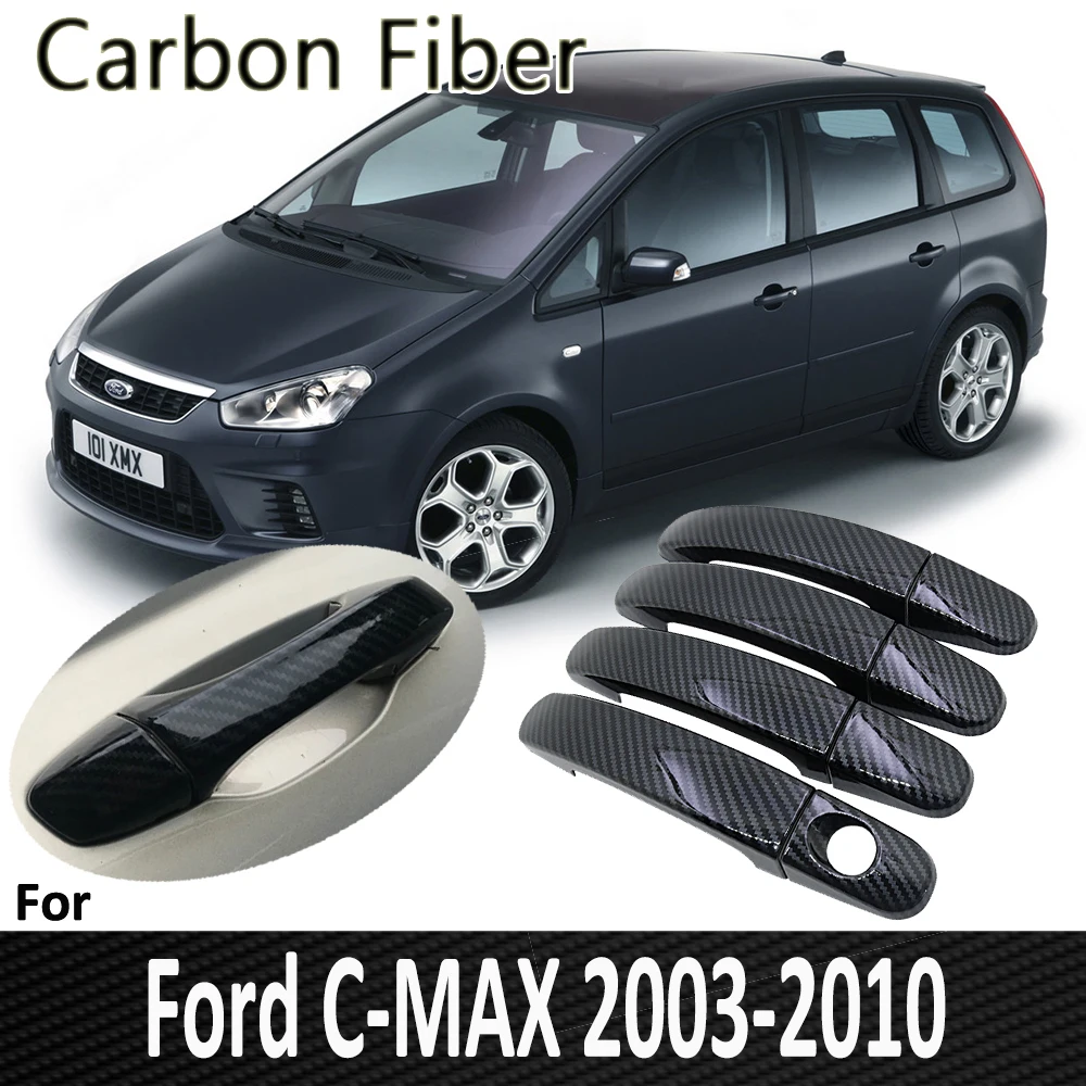 

Pop for Ford C-MAX C MAX MK1 2003 2004 2005 2006 2007 2008 2009 2010 Door Handle Cover Sticker Car Accessories