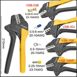 VSB-03J ratchet crimping Tool pliers insulated terminal 23-10AWG 0.25-6.0mm2