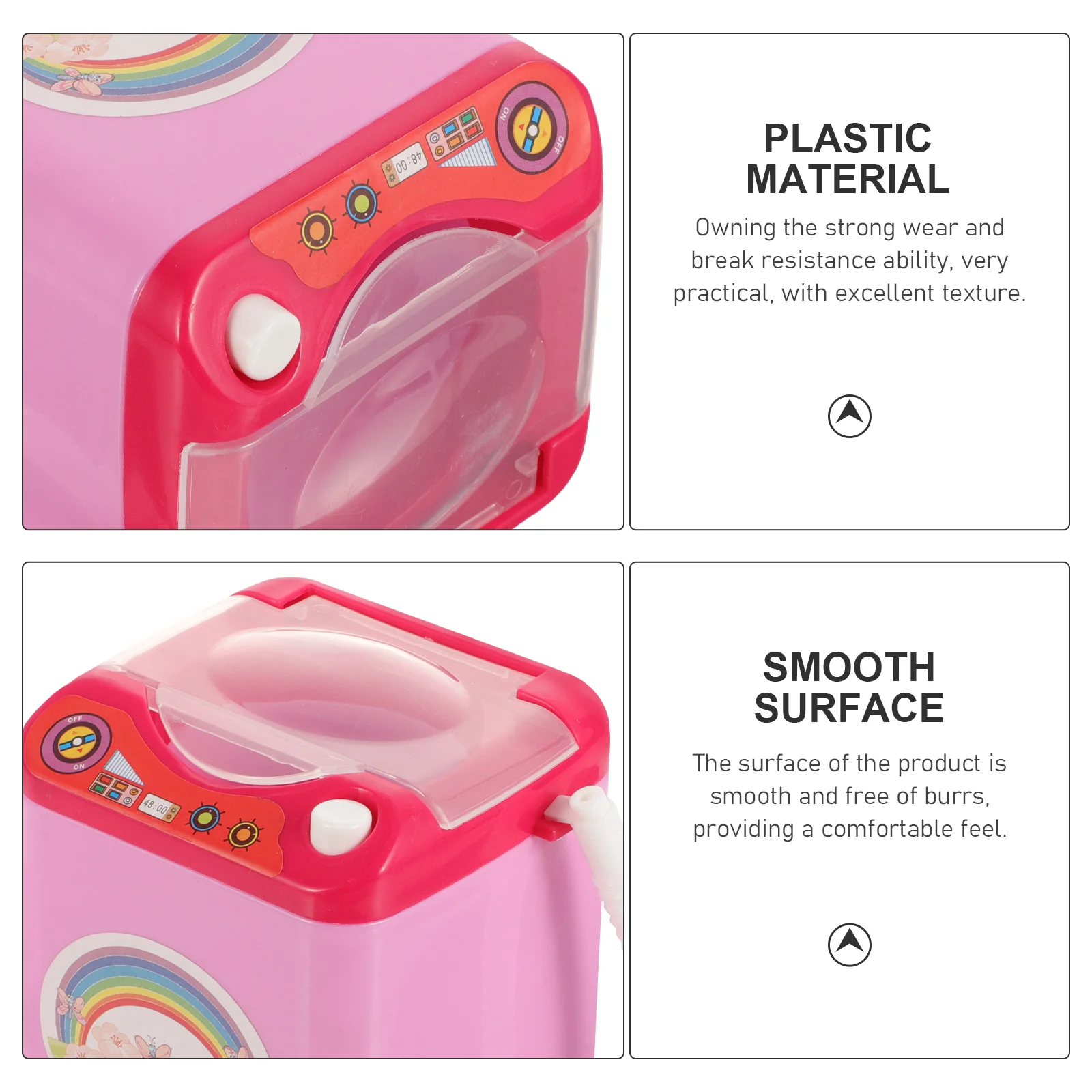 Toy Washing Machine Plaything Educational Mini Multipurpose Design Portable Puff Plastic