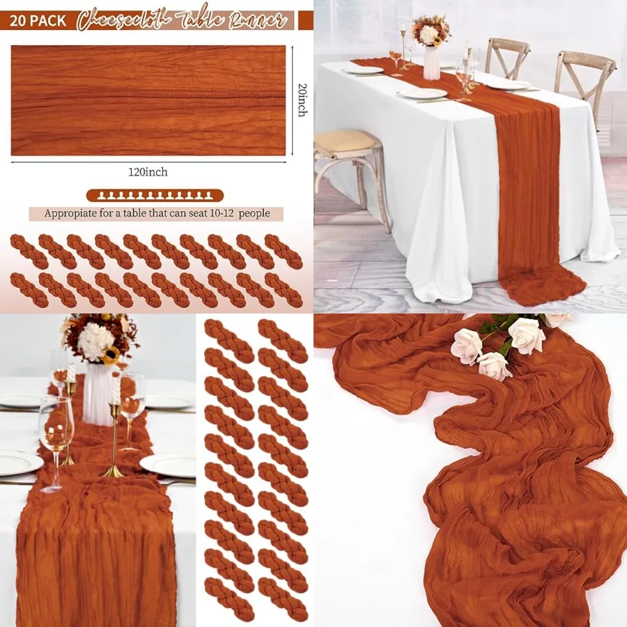 

Table Runner Feet Cheesecloth Table Runner Boho Gauze Table Runners Romantic Long Sheer Fabric Cheese Cloth Table Runners for W
