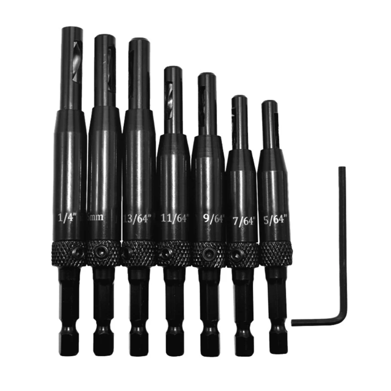 

Hinge Drill Bit Set 7pcs/8pcs/16pcs Self Centering Drill Bits Door Window