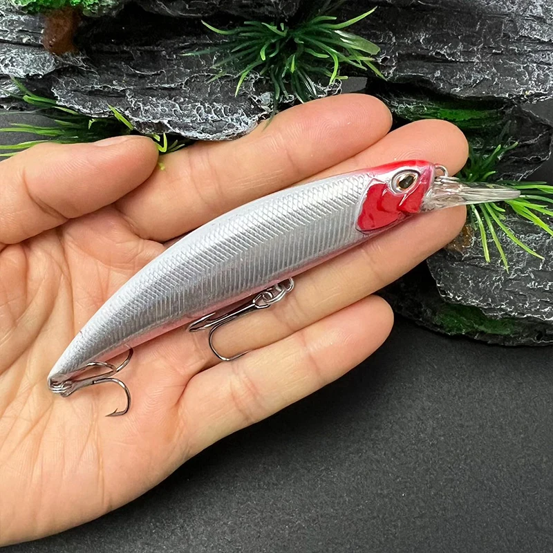 95 mm 15 g Speerspitze Ryuki 95S Minnow-Köder zum Trolling-Angeln, Barschköder, Weitwurf-Wobbler, schweres, sinkendes Jerkbait, Pesca
