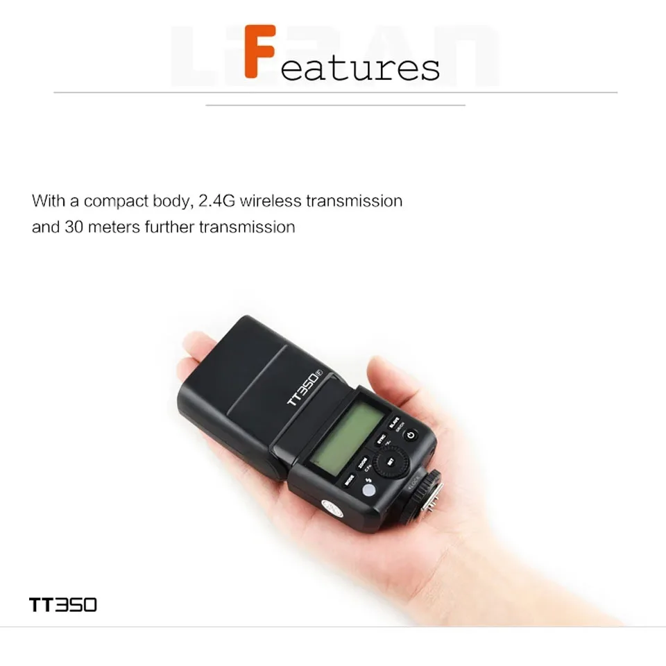 Godox TT350 C/N/S/F/O Mini TTL HSS على الكاميرا ضوء فلاش 2.4 جيجا هرتز نقل لاسلكي 1/8000s Speedlight فلاش محمول