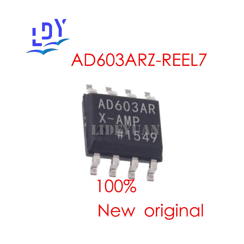 10pcs AD603ARZ-REEL7 AD603AR low Noise Variable Gain Amplifier Package SOP-8  AD603AR Low noise variable gain amplifier IC chip