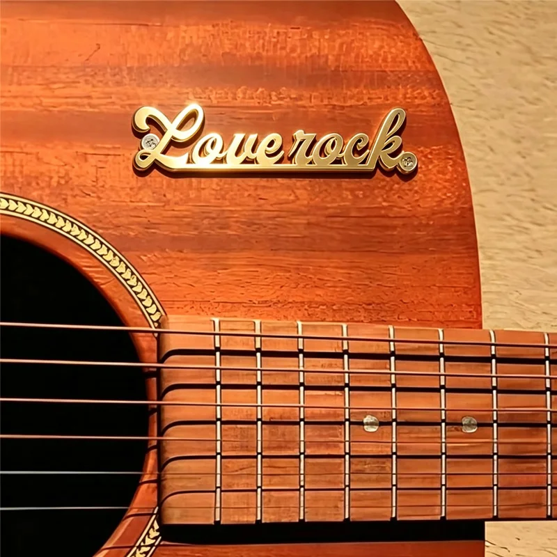 [Custom Products] Personalized Metal Nameplates for Guitar Decoration—The Perfect Gift for Music Lovers