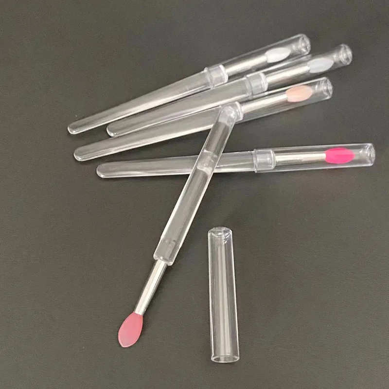 Eyebrow Eyeliner Bevel Silicone Make Up Brush Spoolie Brushes Eyeliner Tool Lipstick Lipgloss Flat Makeup Brushes