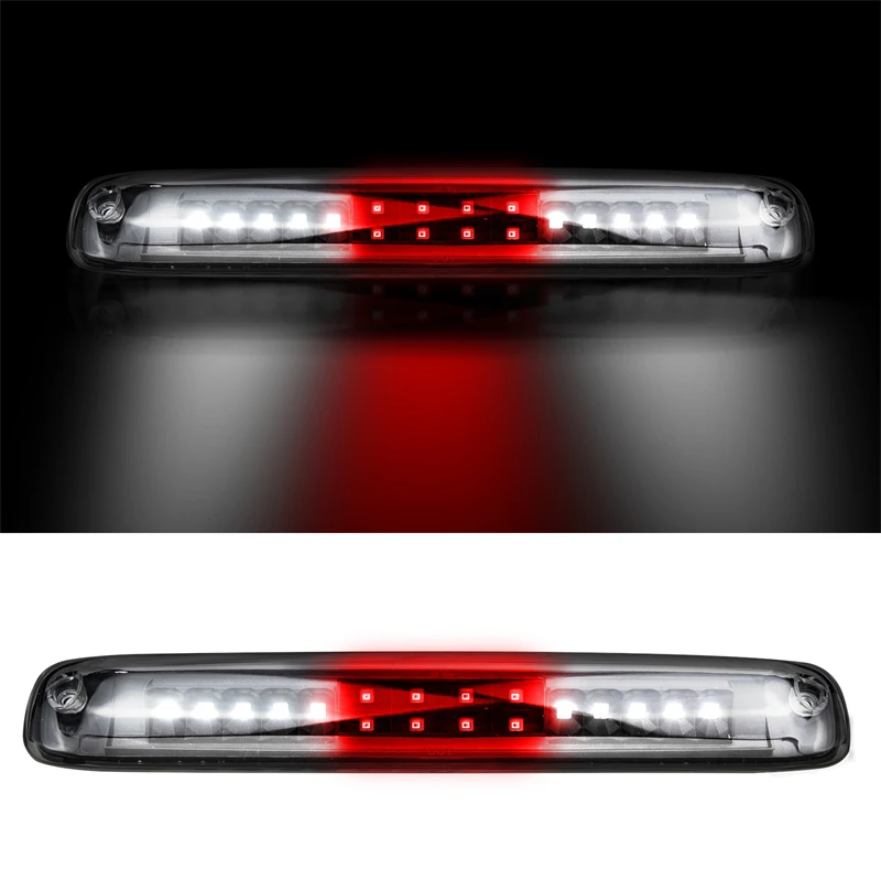 

LED Third Brake Light For 99-07 Chevy Silverado/GMC Sierra White Red Cargo Tail Lamps Rear Mounted 3rd Brake Lights