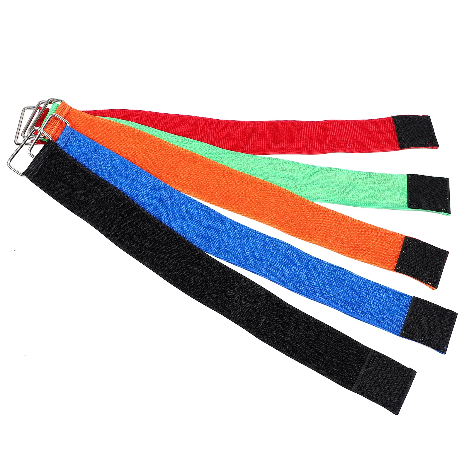 

5Pcs Three Legged Race Bands Elastic Boot Straps for Outdoor Relay Race Games Birthday Building Supplies Colorful
