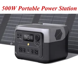 500W Portable Power Station 512Wh Long-life LiFePO4 Portable Power 220V solar generetor Outdoor Emergency Mobile Power Bank