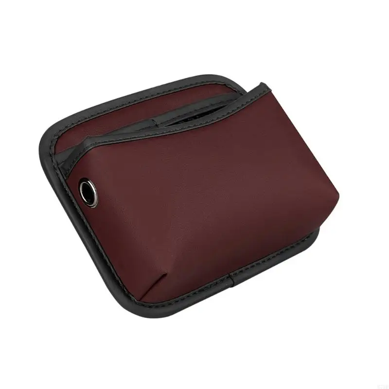M76E 2-teilige Auto-Aufbewahrungstasche, Selbstklebende Fahrzeugtasche mit Netzfach für die Aufbewahrung auf der Rückenlehne und in der Konsole – Detail 3