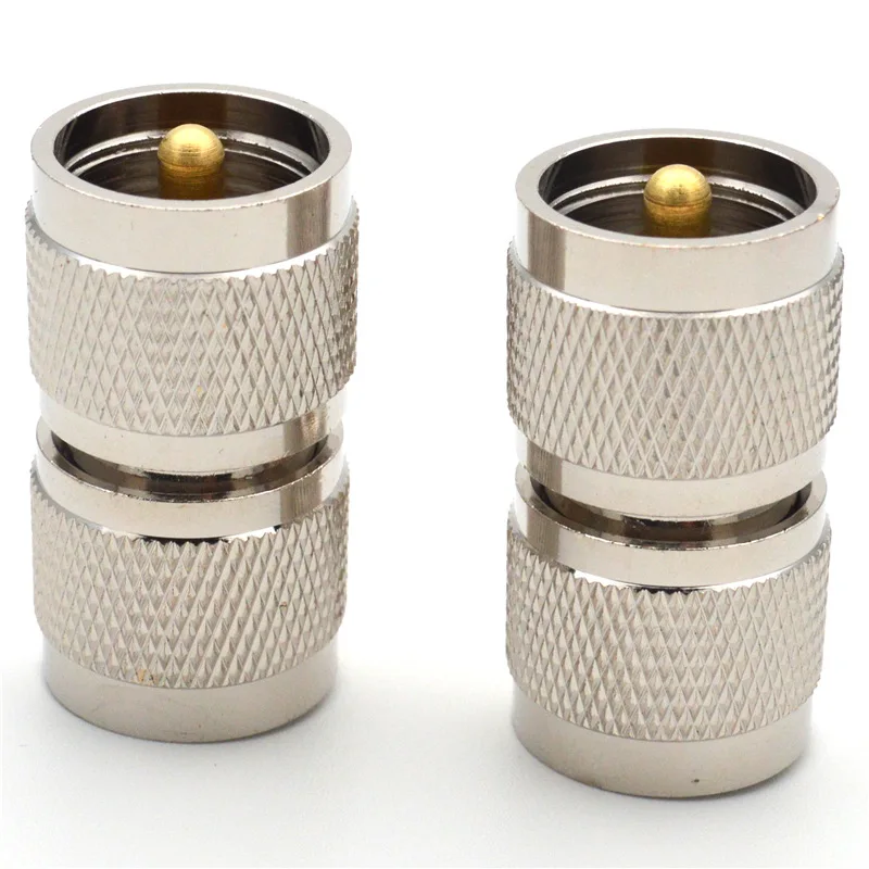 1 Stück UHF PL259 Stecker auf UHF PL-259 Stecker RF-Koaxialadapter Kupfer Langer Gerader Verbinder – Detail 6