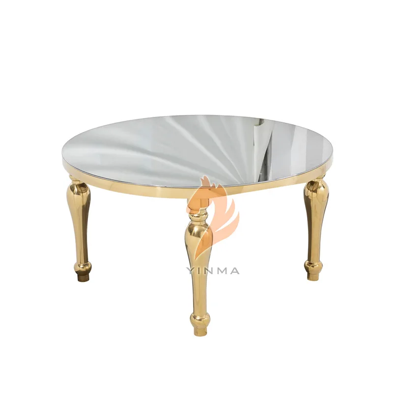 

Stainless steel dining table, hotel wedding round table, European-style home restaurant table and countertop are optional