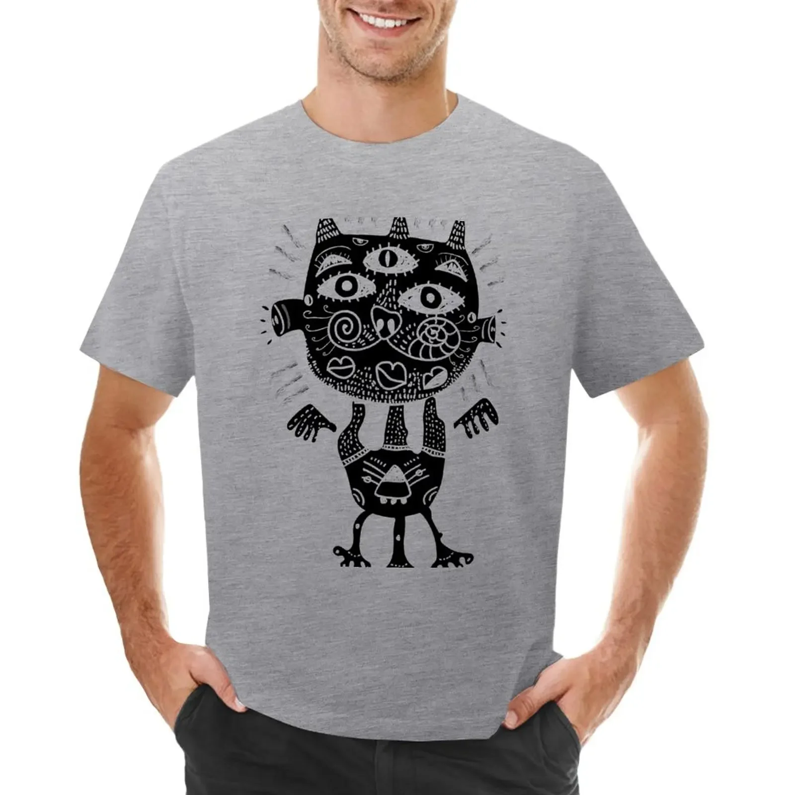 

Some type of a cat T-shirt funnys shirts graphic tees t shirts for men graphic