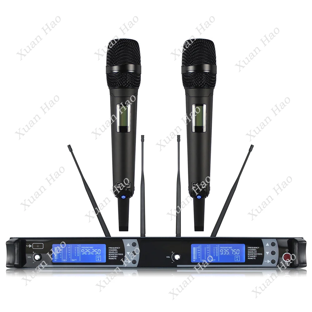 Professional Stage Performance 2 Channels Handhelds Mic Lavalier SKM 9000 True Diversity Wireless Microphone