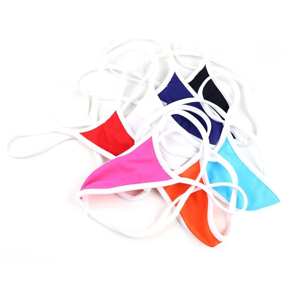 

Womens Sexy Thong G-String Underwear Elastic T-Back Low Waist Panties Ice Silk Bikini Breathable Lingeries Sexy Hot Panty Briefs