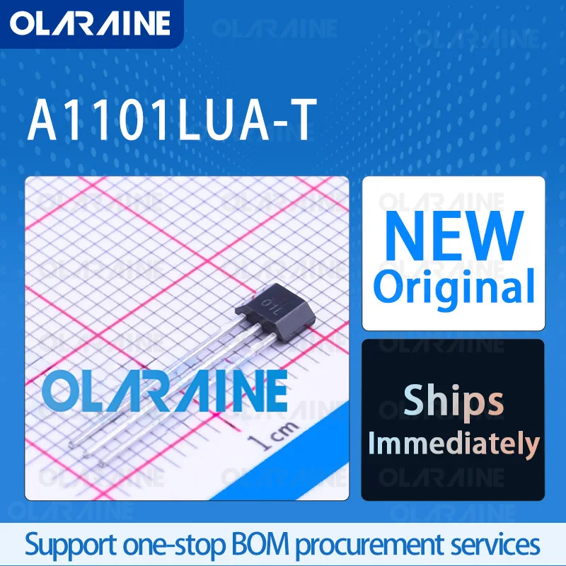 

1/5/10Pcs A1101LUA-T TO-92S original ic chip Board interface Hall effect/magnetic sensor RoHS Current 4.1 mA Voltage 24 V