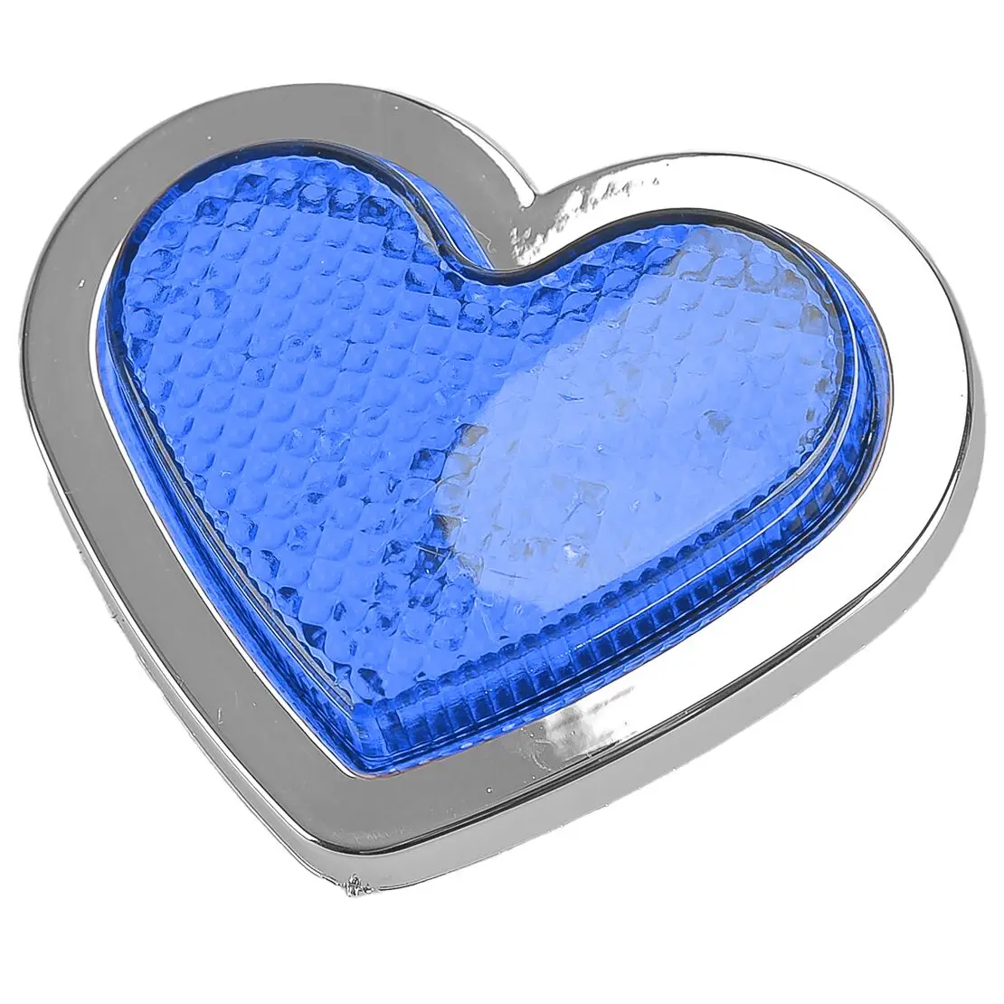 Blue Heart Shaped Side Marker LED Light Turn Signal Indicator Lamp Universal for 12-24V Van Truck Trailer Car