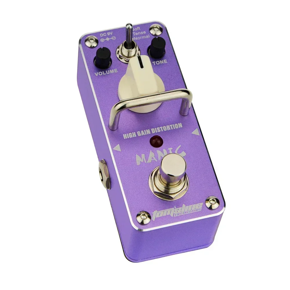 アロマ AMC-3 マニックエレクトリックギターラエフェクトペダルハイゲインディストーションエフェクトミニアナログトゥルーバイパスペダルギターアクセサリー