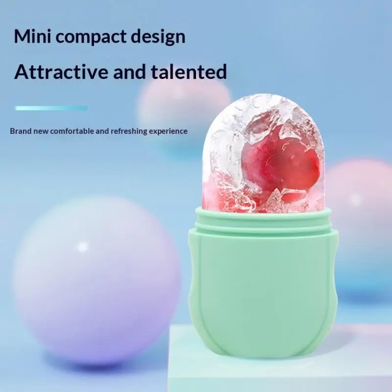 Silicone Face Ice Cube Mold For Beauty And Skin Care Silicon Face Ice Roller With Cleansing Brush - view 5