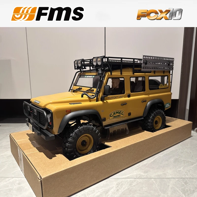 

FMS FCX10 1:10 4WD RC Crawler — официально лицензированное издание Camel Trophy, идеальная масштабная модель в подарок для детей и радиоуправляемых любителей