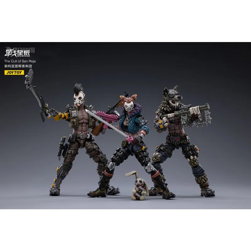 JOYTOY Oryginalny żołnierz JOYTOY Battlestar Series New Lia Bandit Youth League i New Lia Gang - Model gotowego produktu motocyklowego