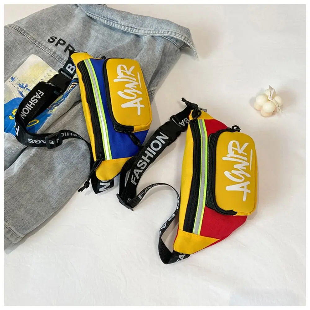 

New Oxford Mini Waist Bag Cute Letter Banana Bag Crossbody Bag Kids