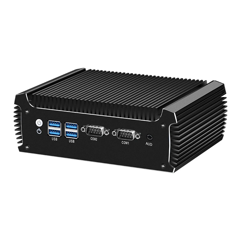 XCY Lüfterloser Mini-PC Intel Core i5-8250U DDR4 WiFi-Computer für Industrie mit 4xUSB3.0 2xUSB2.0 2xRS232/485 COM Windows10 Ready