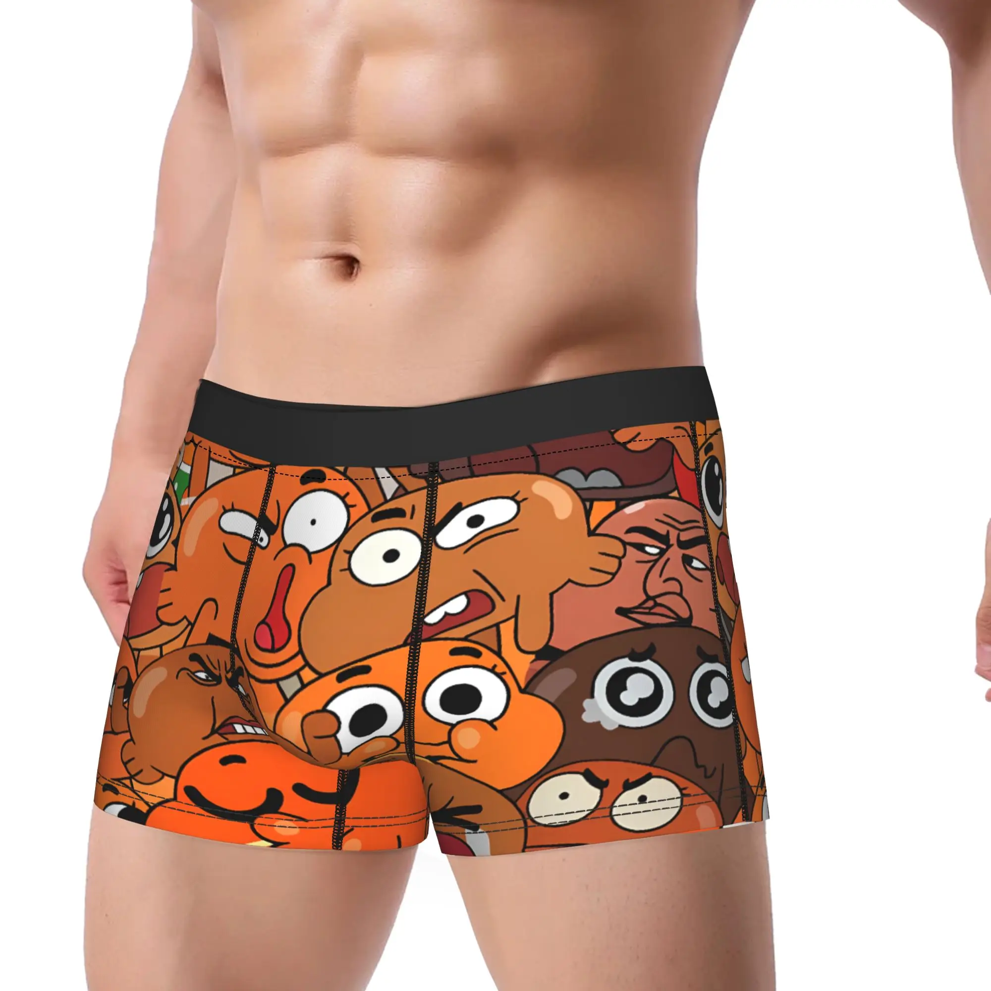 The Amazing World Of Gumballs  Underwear  Pattern Trunk Trenky Men Panties Classic Shorts Briefs Gift