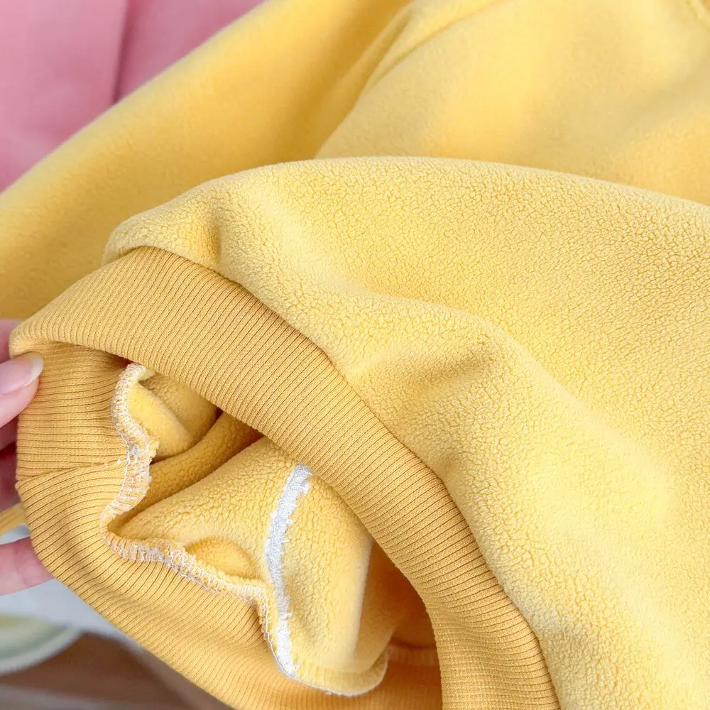 2026 Neuer Herbst Kinder Fleece-Sweatshirt Baby Jungen Mädchen Niedlicher 3D-Plüsch-Tier-Applikation Pullover Kinder Rundhals Langarm-Oberteil – Detail 12