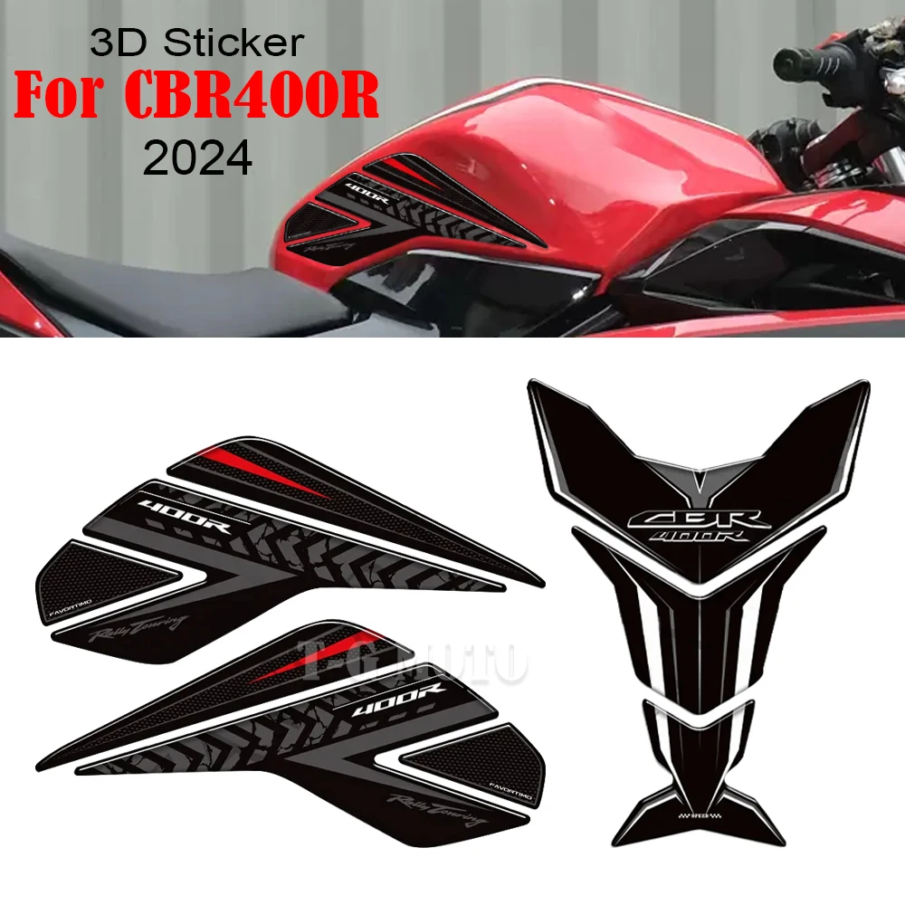 

CBR400R Motorcycle Protector Tank Pad Fuel Oil Kit Knee Stickers Decals For Honda CBR400R CBR 400 R 400R 2024