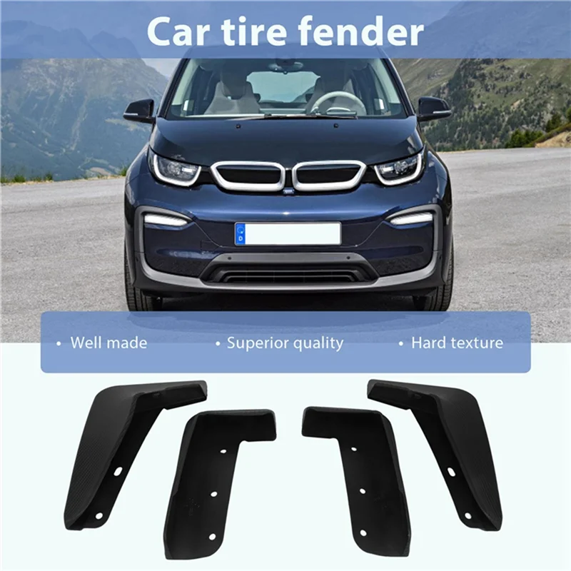

AEF3-Car Mudflaps For BMW I3 Electric 2021 2020 Mudguard Fender Mud Flap Guard Splash Mudguards Car Accessories