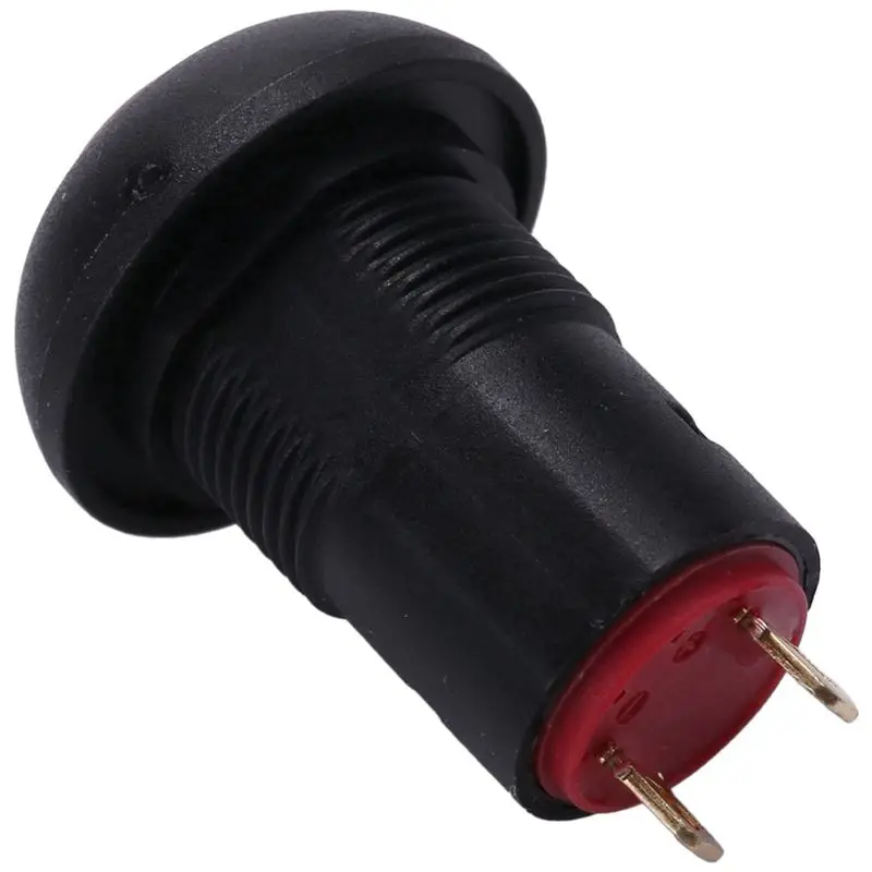 ELECT-3X On-Off Latching Waterproof 12Mm Push Button Switch SPST 2A IP67, Red