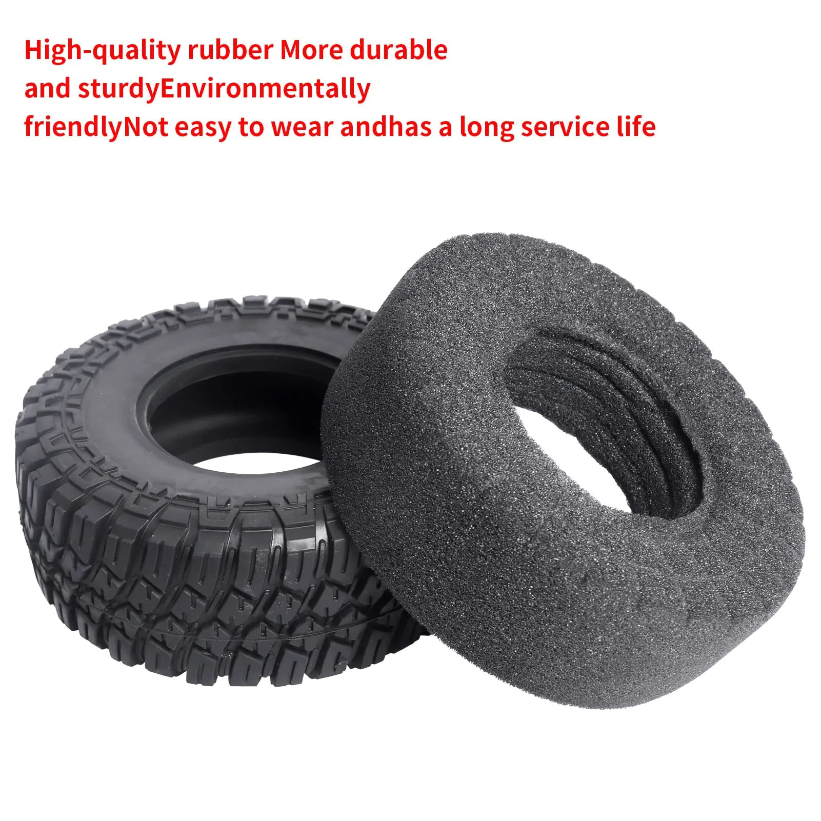 4pcs Short Course Truck Off-Road Tires 12mm Adapter Wheel for 1/10 RC Car Slash Arrma Senton HuanQi 727 Vkar 10SC Hpi