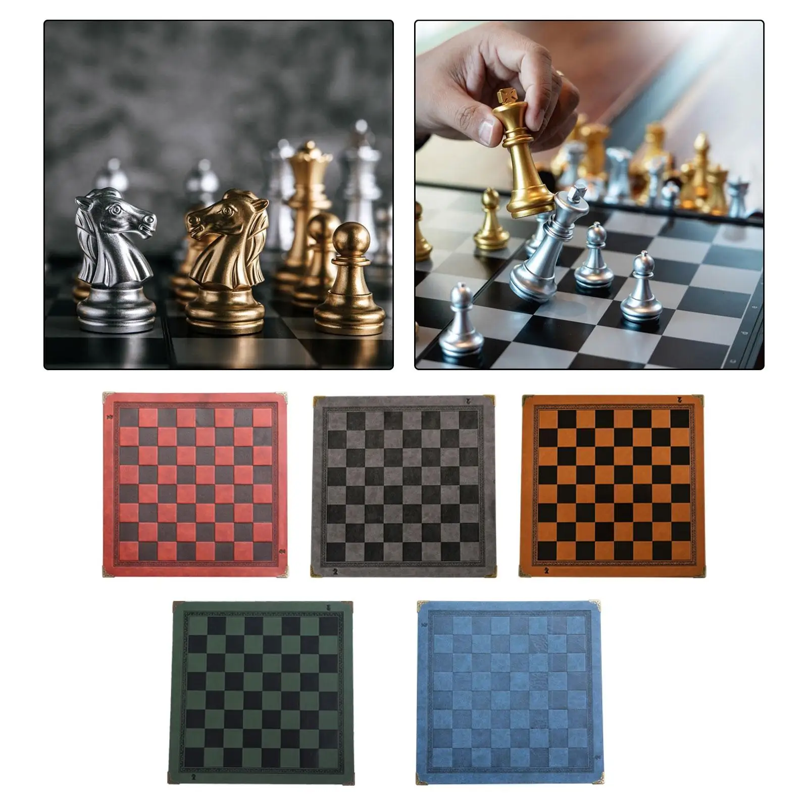 Chessboard mat, heat-resistant table mat for table games, in