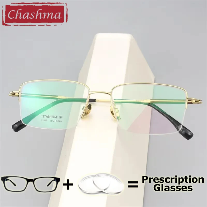

Chashma Prescription Glasses Men Ultra Light 9 g Eyeglasses Frames Myopia Super Quality Titanium Rose Wood Progressive Lenses