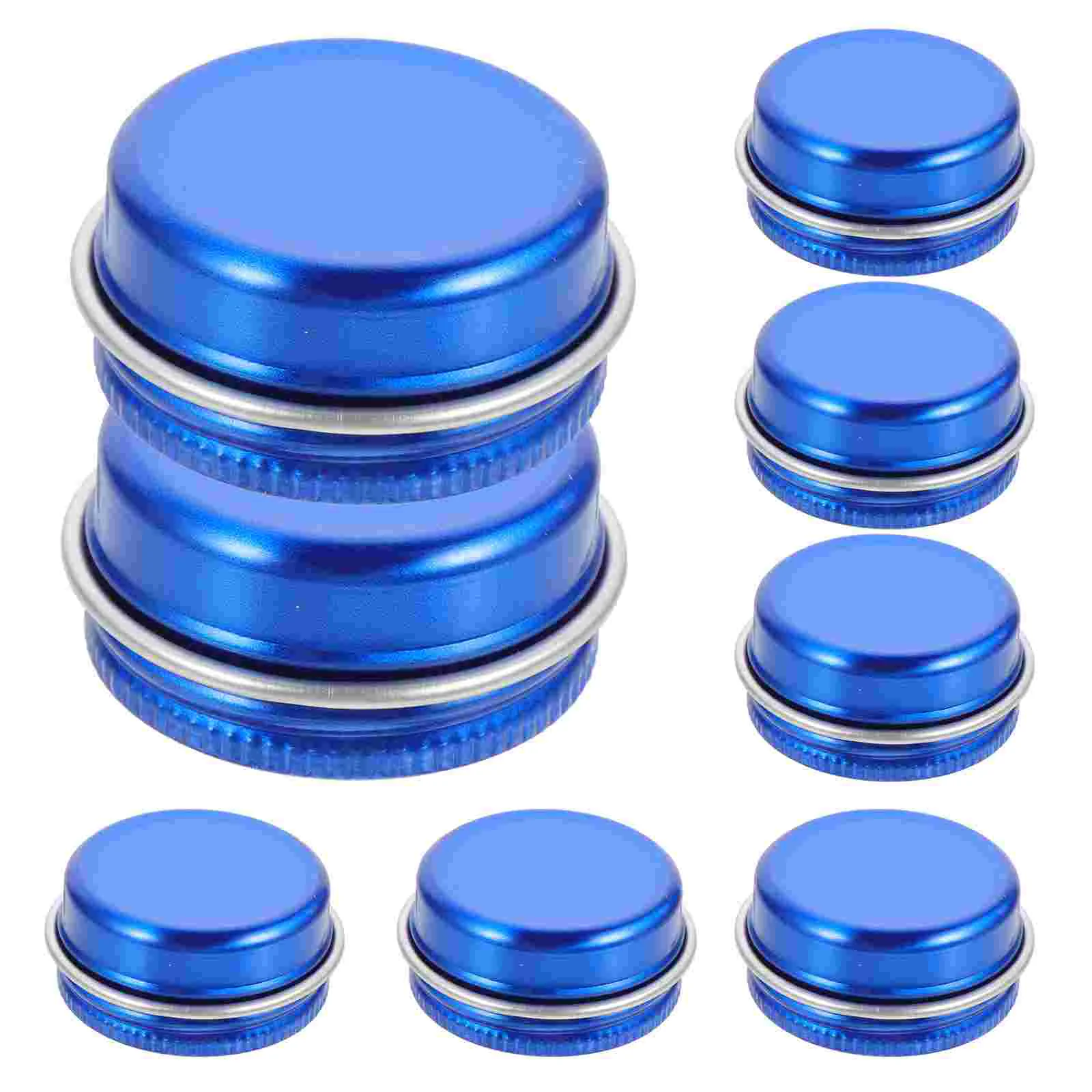 

10 Pcs Storage Jar Molds Making Kit Mini Candles Containers with Lids DIY Tins Leakproof Metal Travel