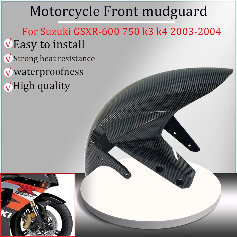 

Suitable for Suzuki GSXR600 GSXR-600 GSXR750 GSXR-750 K4 2003-2004 motorcycle front mudguard and mudguard fairing. Splash guard